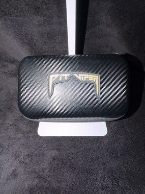 Pit Viper Black Carbon Fiber Eyewear Case with Gold Logo
